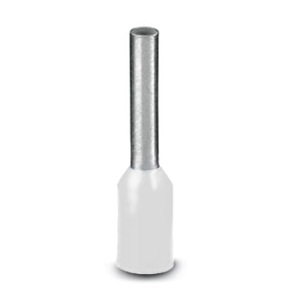 Phoenix Contact DIN Ferrule; AI 0.5-8 WH; #20 Single Wire; White; Polypropylene; 100 ct.